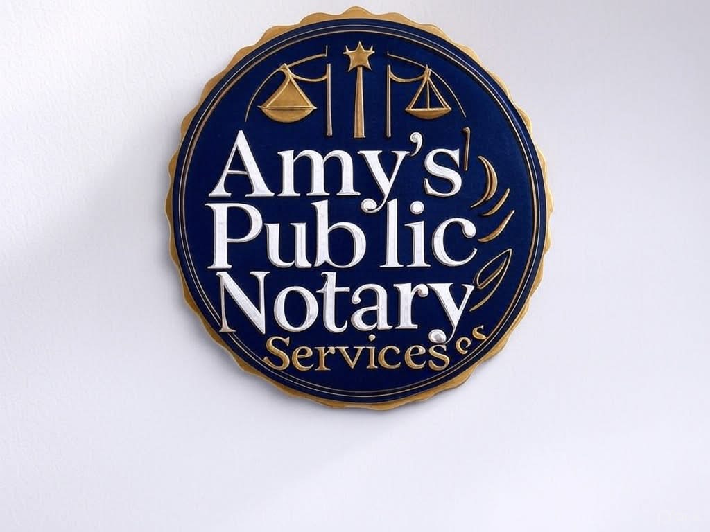 Amy's Notary Public Services Logo